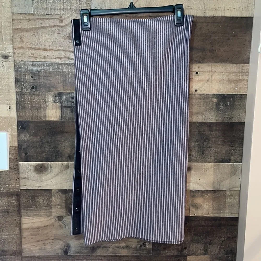 Lululemon Vinyasa Scarf *Rulu Hyper Stripe Mauvelous Heathered Black Gray